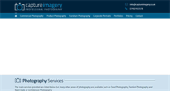 Desktop Screenshot of captureimagery.co.uk